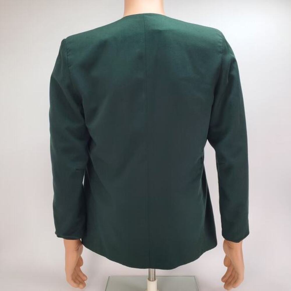 Girl Scouts of the USA Vintage Forest Green Uniform Blazer Jacket Womens Size 8 - Picture 3 of 14